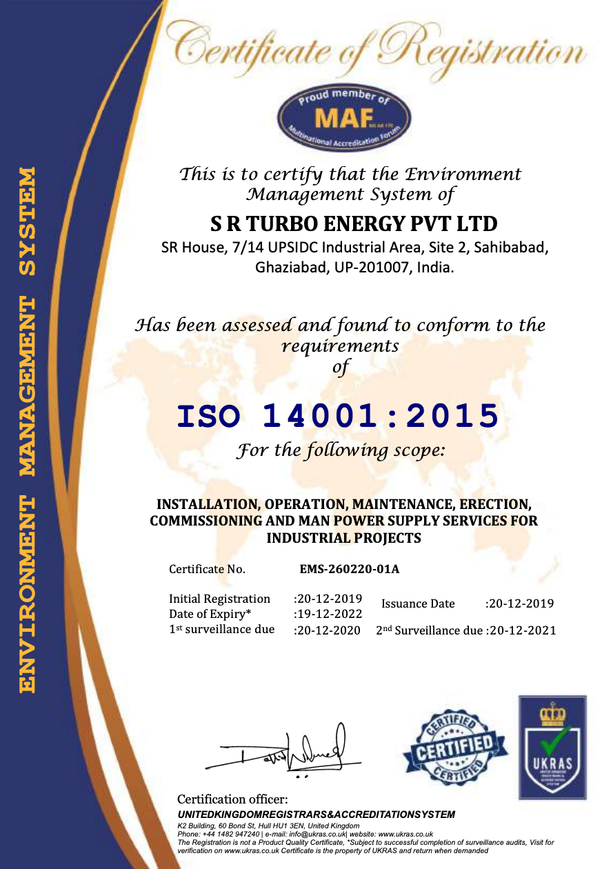 BS OHSAS 18001:2007 Certificate